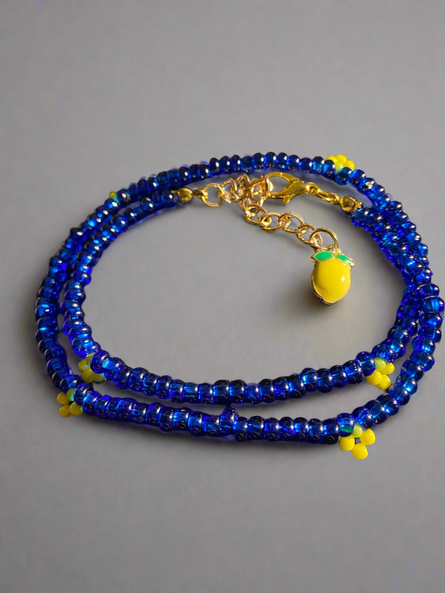 Blueberry Lemon Zest Wrap Bracelet
