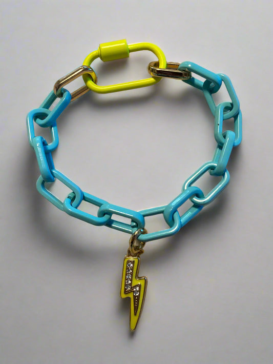 Electric Pop Link Bracelet