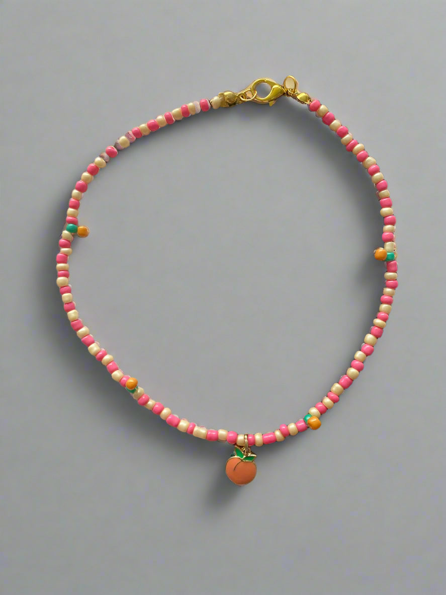 Peach Anklet
