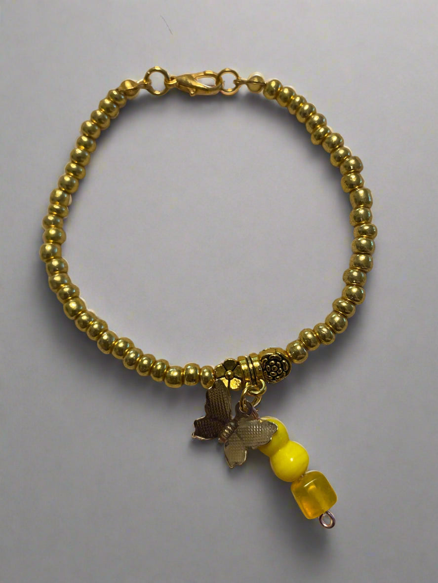 Golden Nectar Charm Bracelet